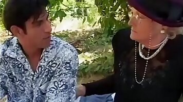 Granny Seduces Young Guy