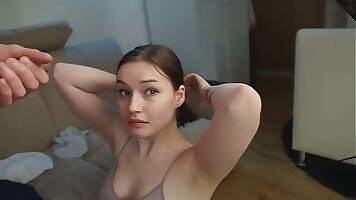 As a result cute but such a slut, sucks and swallows cum for tokens on stream - Olivia Moore